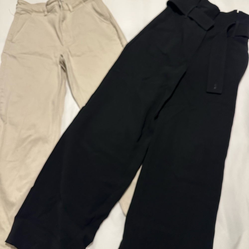 SET OF WORK PANTS: EVERLANE AND ARITZIA (SIZE 4)